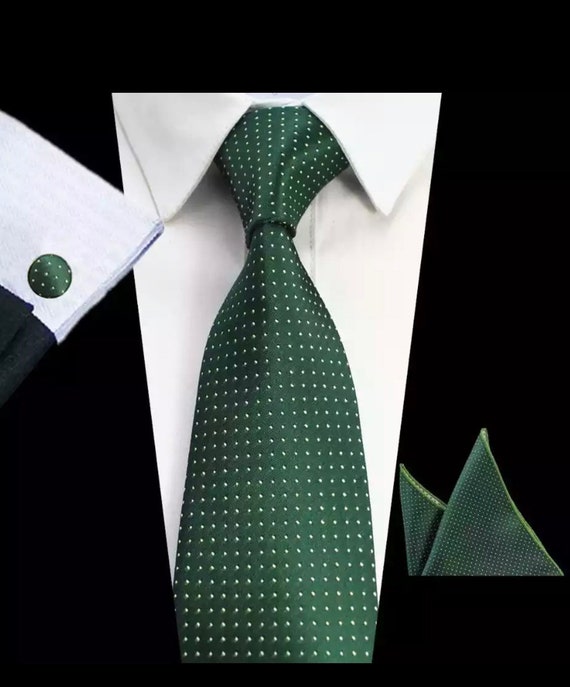 green neck tie