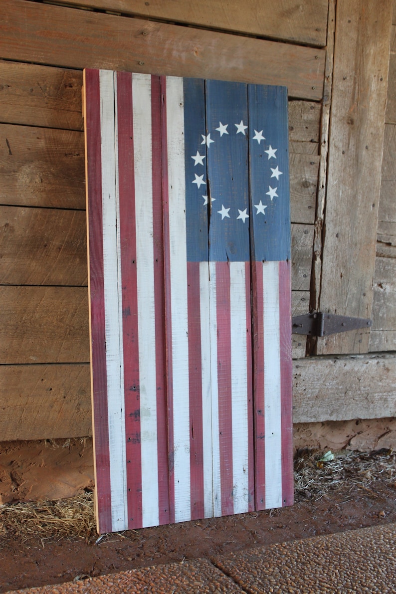 American Flag Wall Decor Reclaimed Wood American Flag Etsy