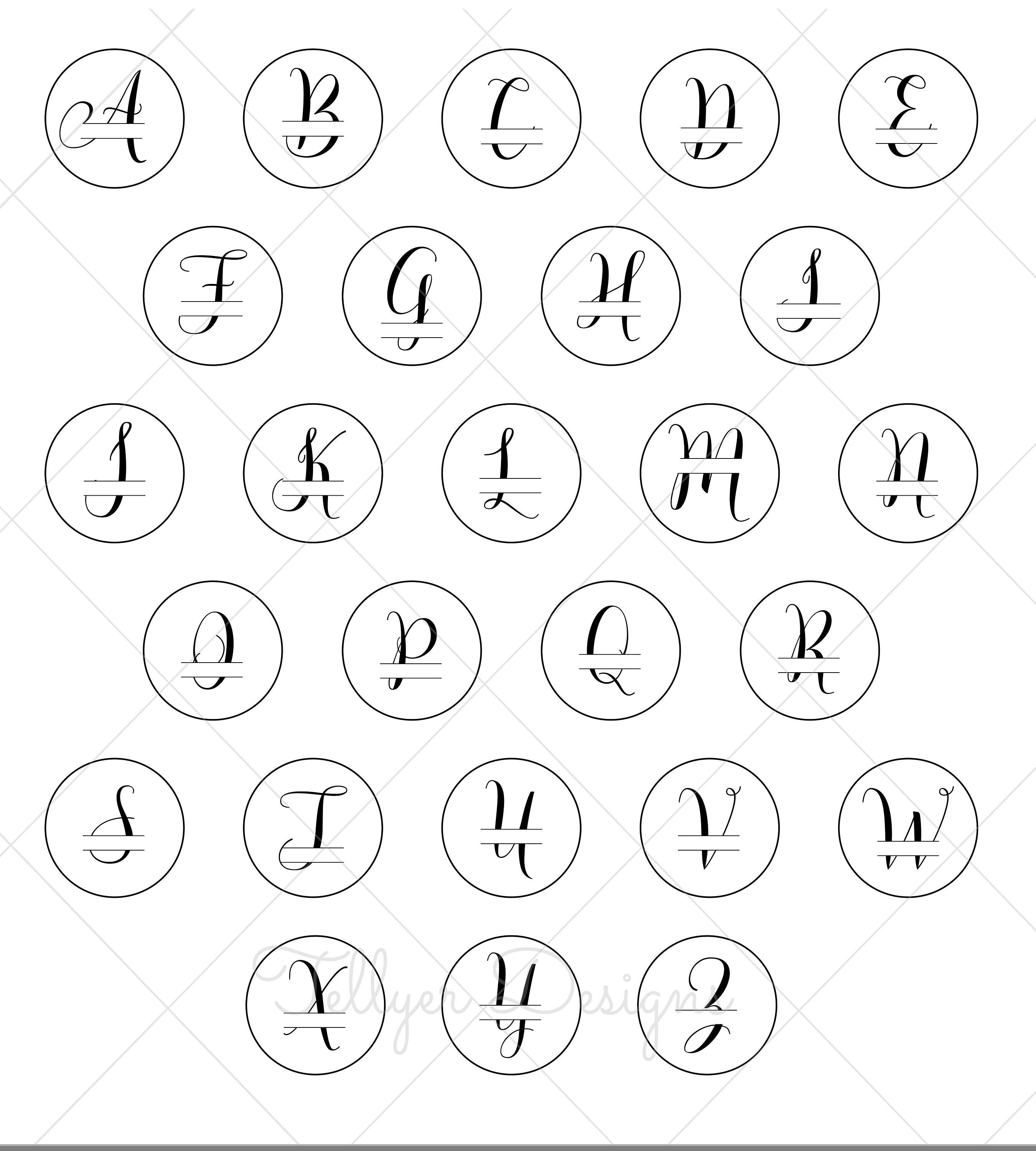 Download Monogram Bundle Monogram Bundle SVG SVG Bundle Split | Etsy
