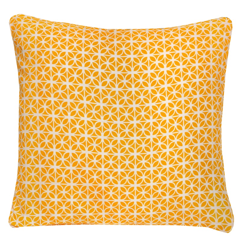 Nimsay Home Hexagon Duvet Cover Geometric Egyptian Cotton Modern Bedding Linen Set with Pillowcases, Grey/Ochre Filled Cushion