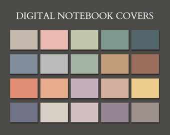 20 Minimalist Landscape Digital Notebook Covers for GoodNotes & Notability (PDF, PNG)