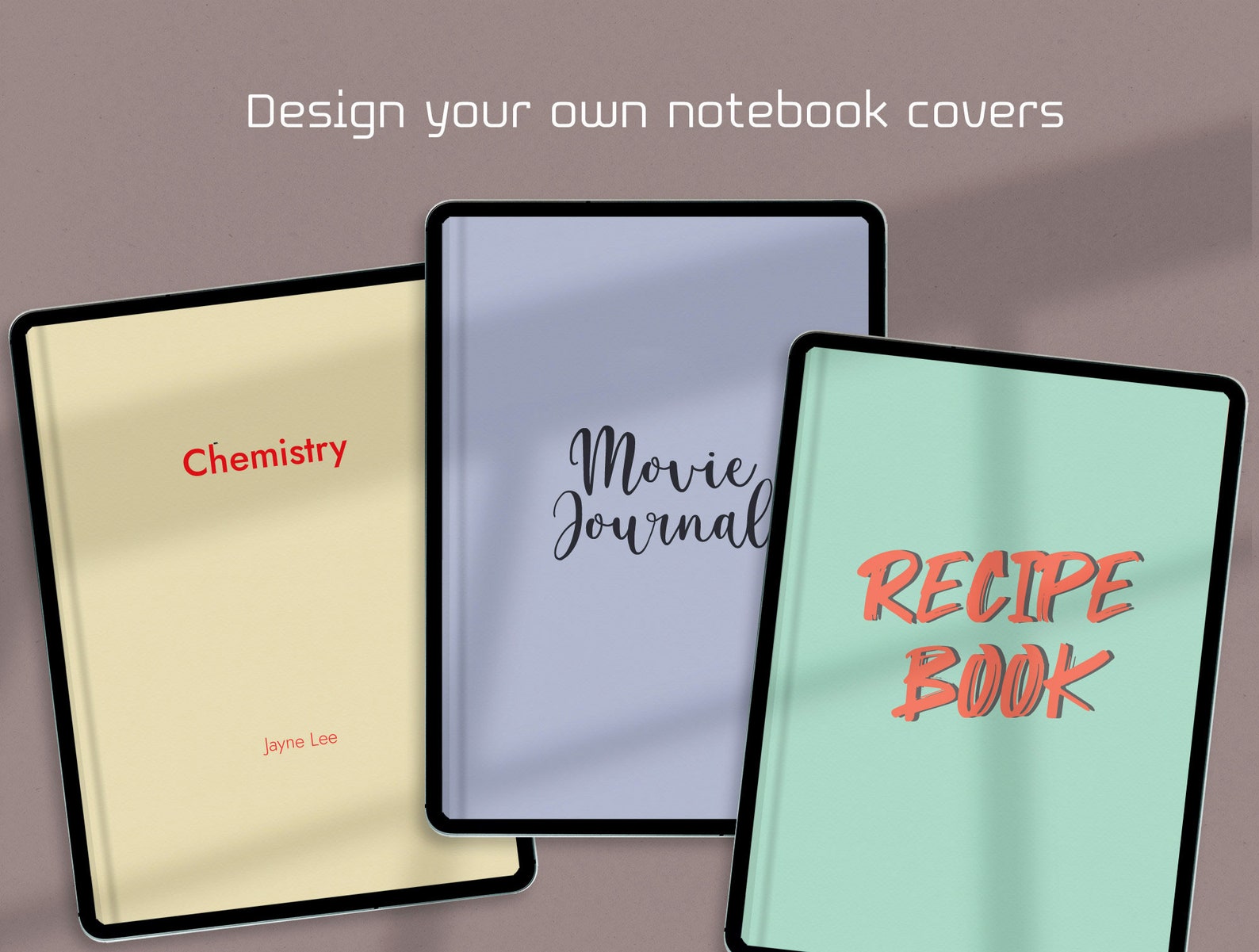 Digital Notebook Covers Goodnotes Notebook Covers Minimal | Etsy