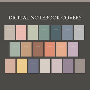 20 Digital Notebook Covers Goodnotes Covers Minimal Pastel Vertical Covers Notability Cover Templates Digital Journal Planner Covers #5