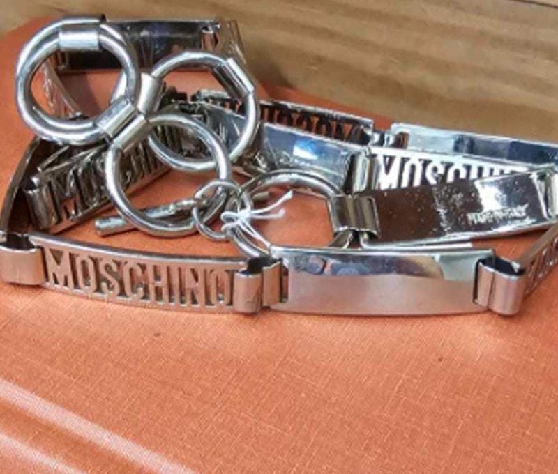 MOSCHINO ベルト Moschino chain-detail Belt | Black | FARFETCH