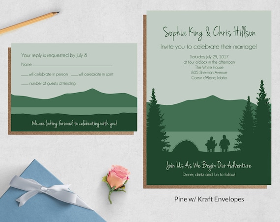 Camping Wedding Invitations 9