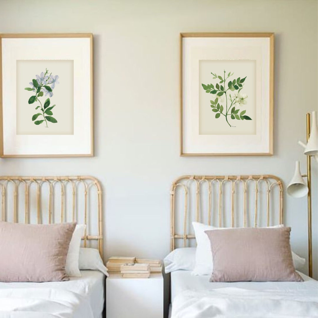 Wildflower Print Set of 2 PRINTABLE Watercolor Flowers Art Wild Flower ...