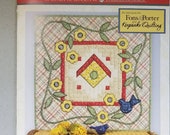 SALE Quilt Kit Beginner 39 s piecing 28 quot x28 quot , DIY Craft kit, Sew, piecing fabric, table runner block, quilter 39 s gift, summer birdhouse, garden