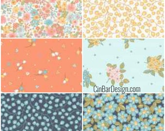 Jelly Roll Fabric,  Sunlit Blooms, Maywood Studios  (40) 2.5"x42/43" Quilt Precut