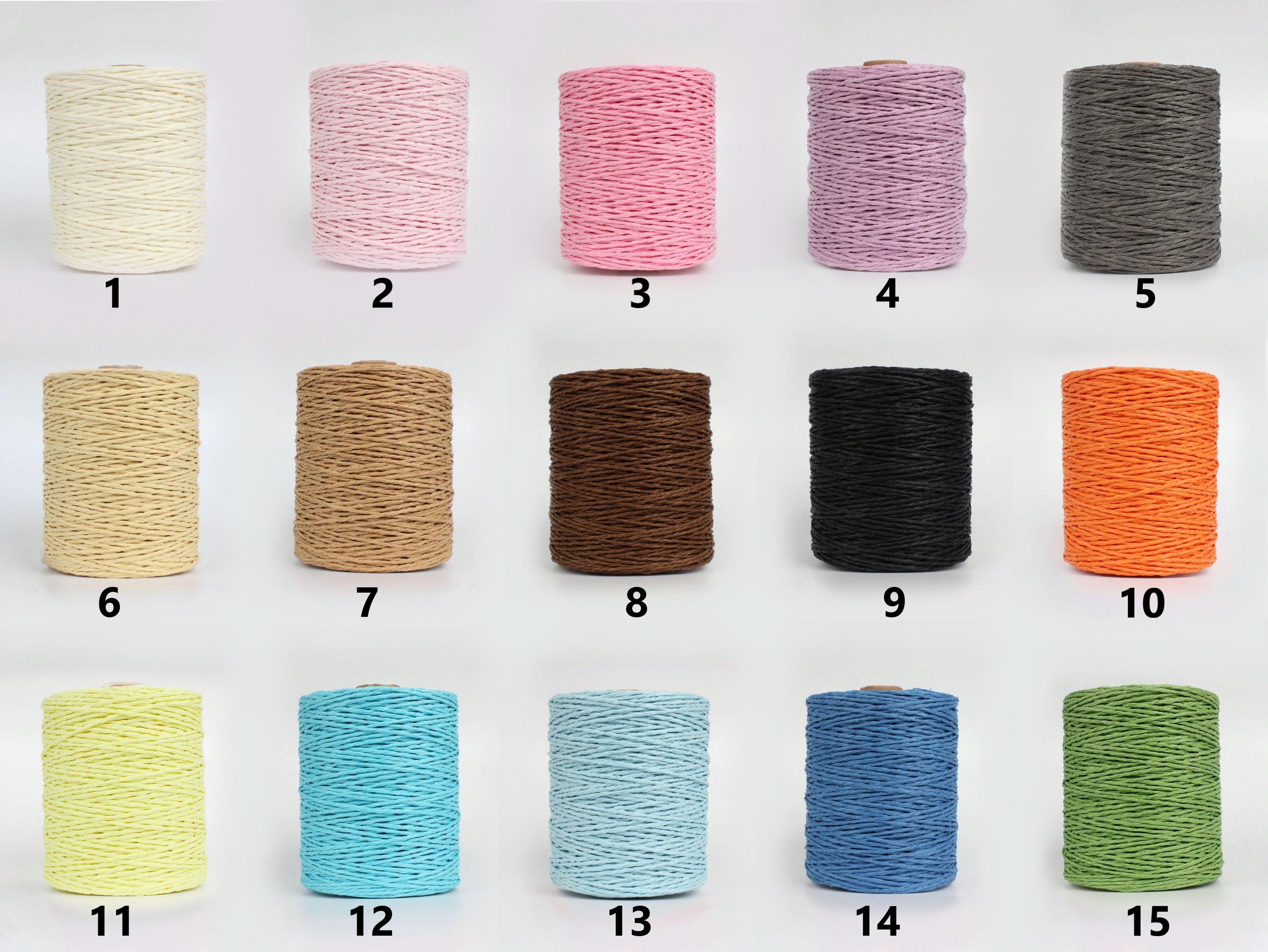 Straw Raft String Thread Raffia Straw Yarn for Knitting, Crocheting Paper Threads, 280-300m - Etsy