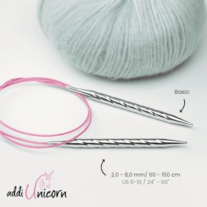 addiUnicorn circular knitting needle 100cm