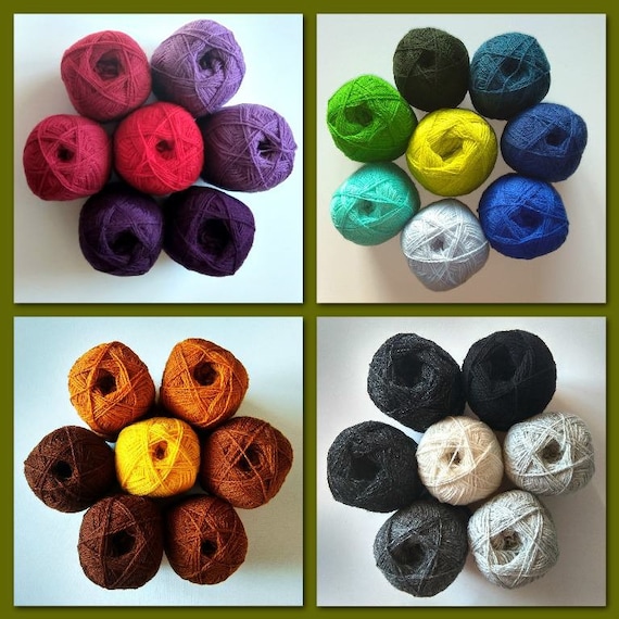Teksrena Yarn 100%wool for Knitting, Crochet, Weaving, Felting, Pure Wool  Yarn 