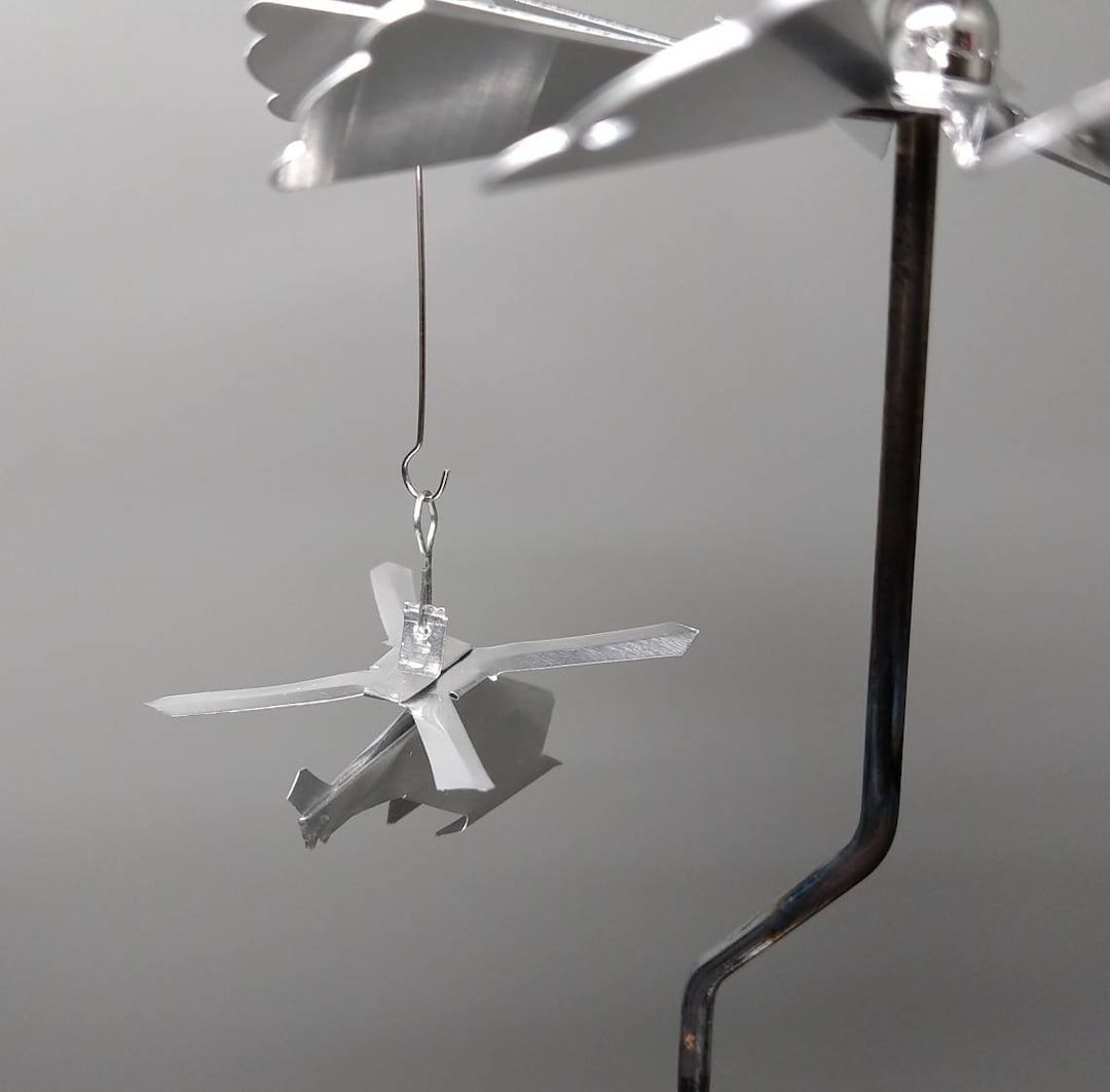 Rotary Spinning Tea Light Carousel Candle Holder Helicopter Decoration ...