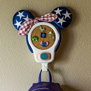 Mouse Ear/Headband/Magic Band/Loungefly Pin Board Display Holds Mouse Ears, Pins + Back Packs! Disney Inspired