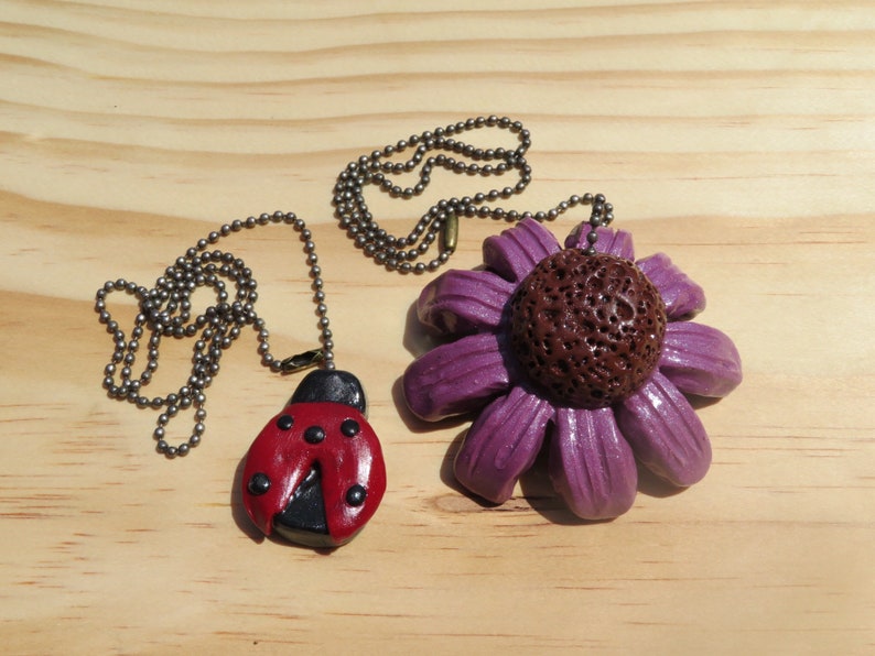 Ceiling Fan Lamp Pull Chain Coneflower And Landybug Set