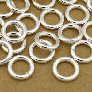 Saw cut silver plated jumprings for Chain mail chainmaille jewelry making 16pc Silver Jump Rings AWG 9mm O rings connectors 12 Gauge