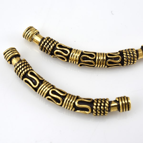 Curved Tube Bracelet Etsy