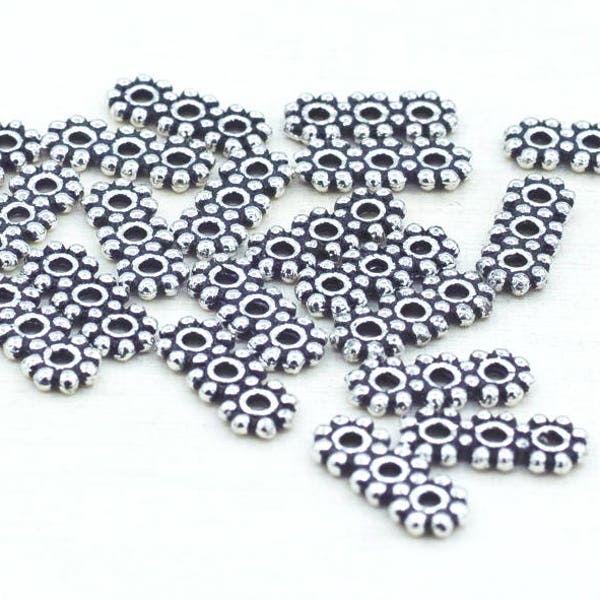 12mm - 20pcs 3 hole Silver plated spacer bars, multi strand separators, beaded heishi spacer Metal Beads three holes