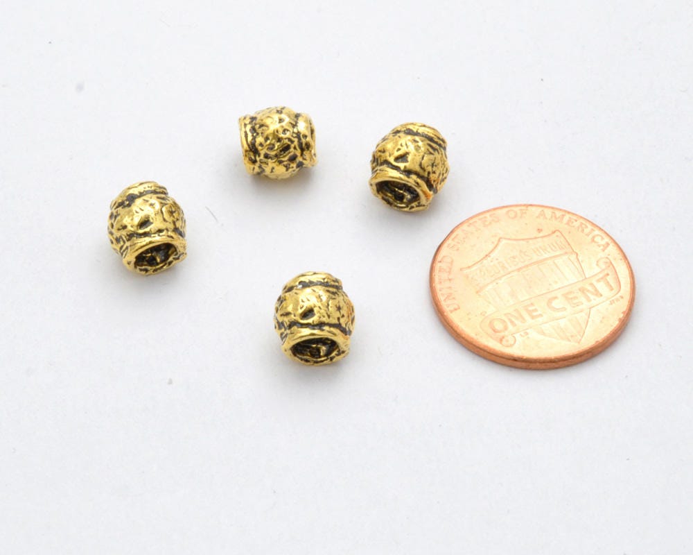 18mm 5pc Gold Heishi Beads Gold Flat Disc Gold Spacer 