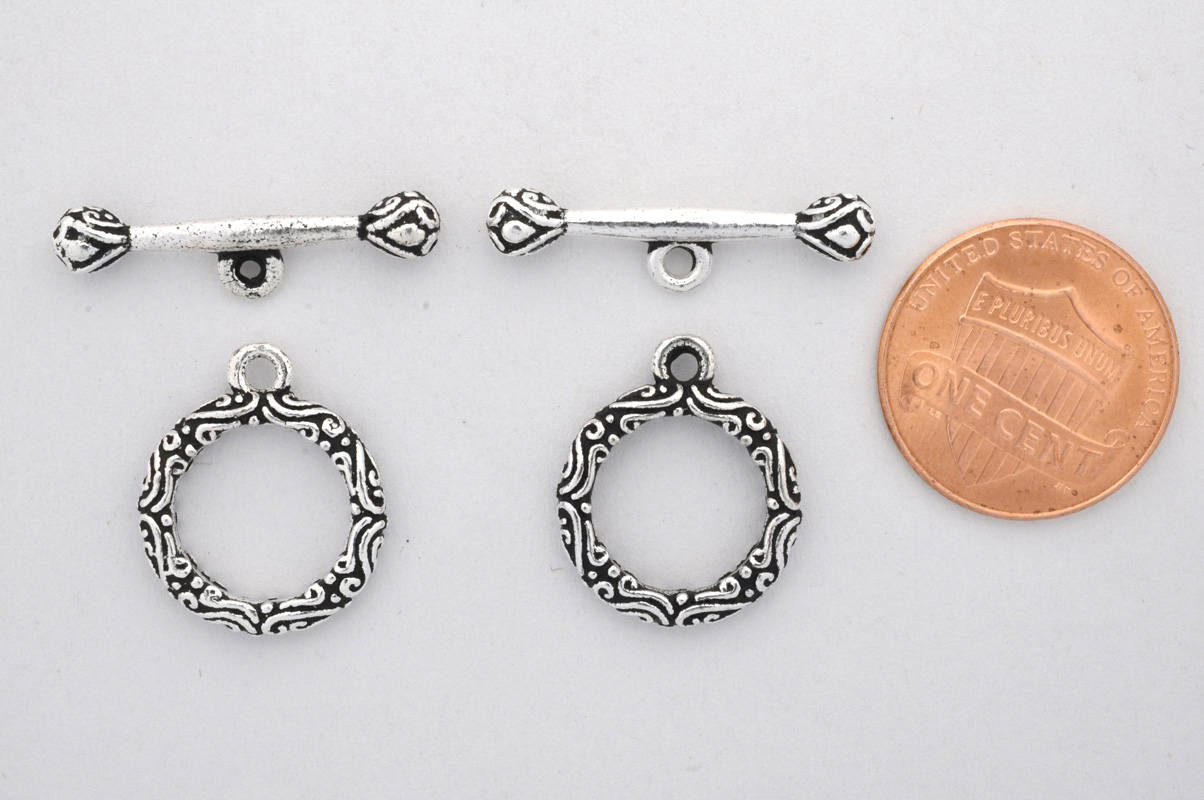 Toggle clasps for Bracelets antique silver filigree clasps Etsy