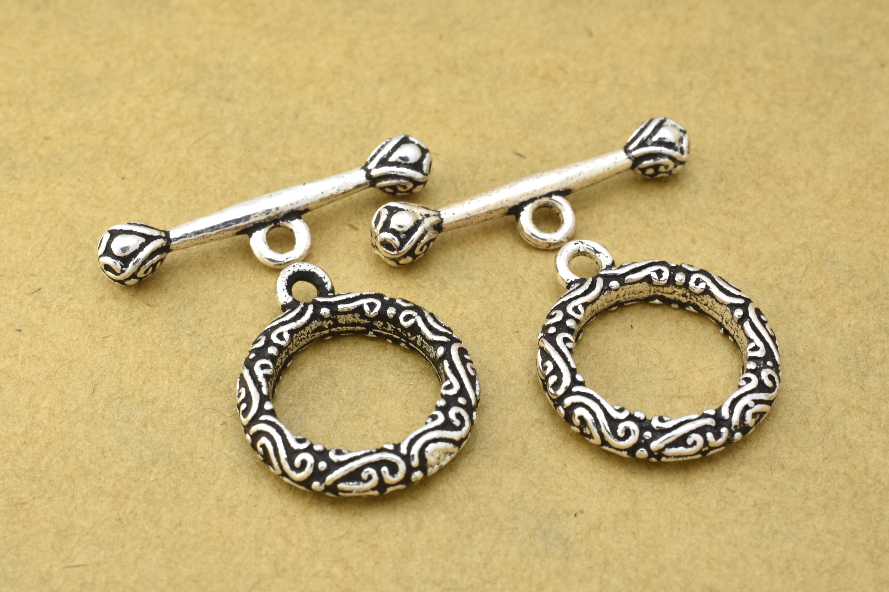 Toggle clasps for Bracelets antique silver filigree clasps Etsy