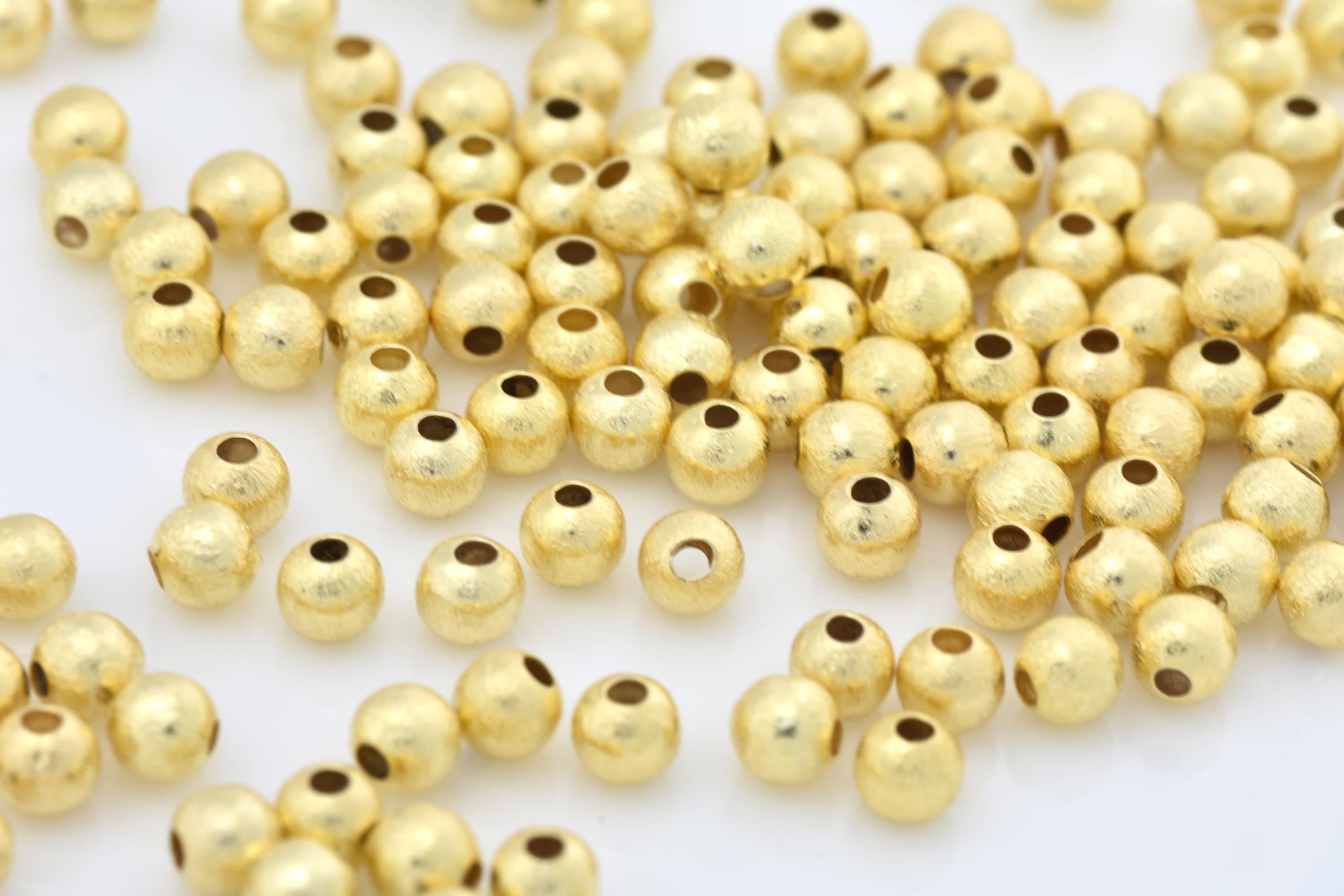 Round Ring Beads | Big Hole Spacer Bead | Gold Dreadlock Beads | Slider Bead | European Charm Bracelet Making (10pcs / Antique Gold / 8mm x 4mm)