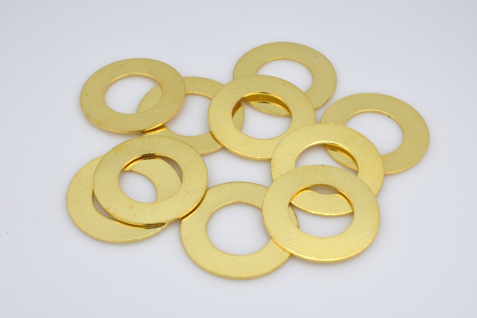 18mm Gold Washer 10 Gold Flat Circles Stamping Blanks for Etsy