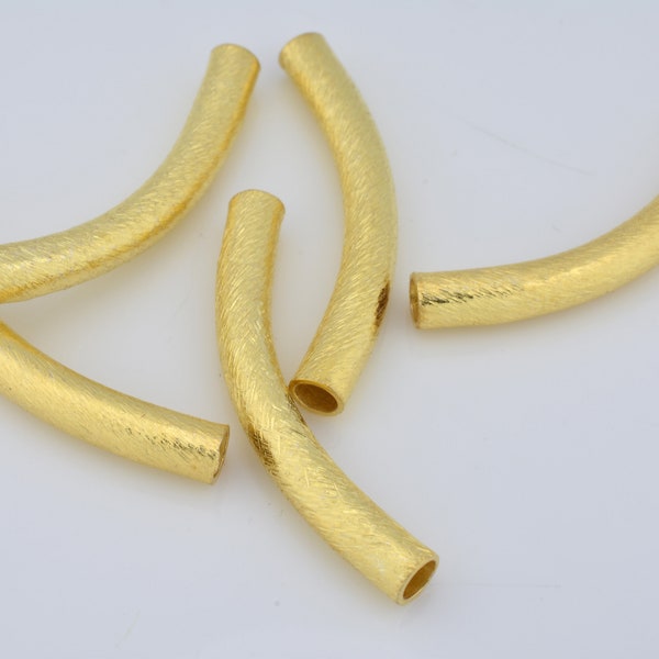 Curved Tube Beads Etsy