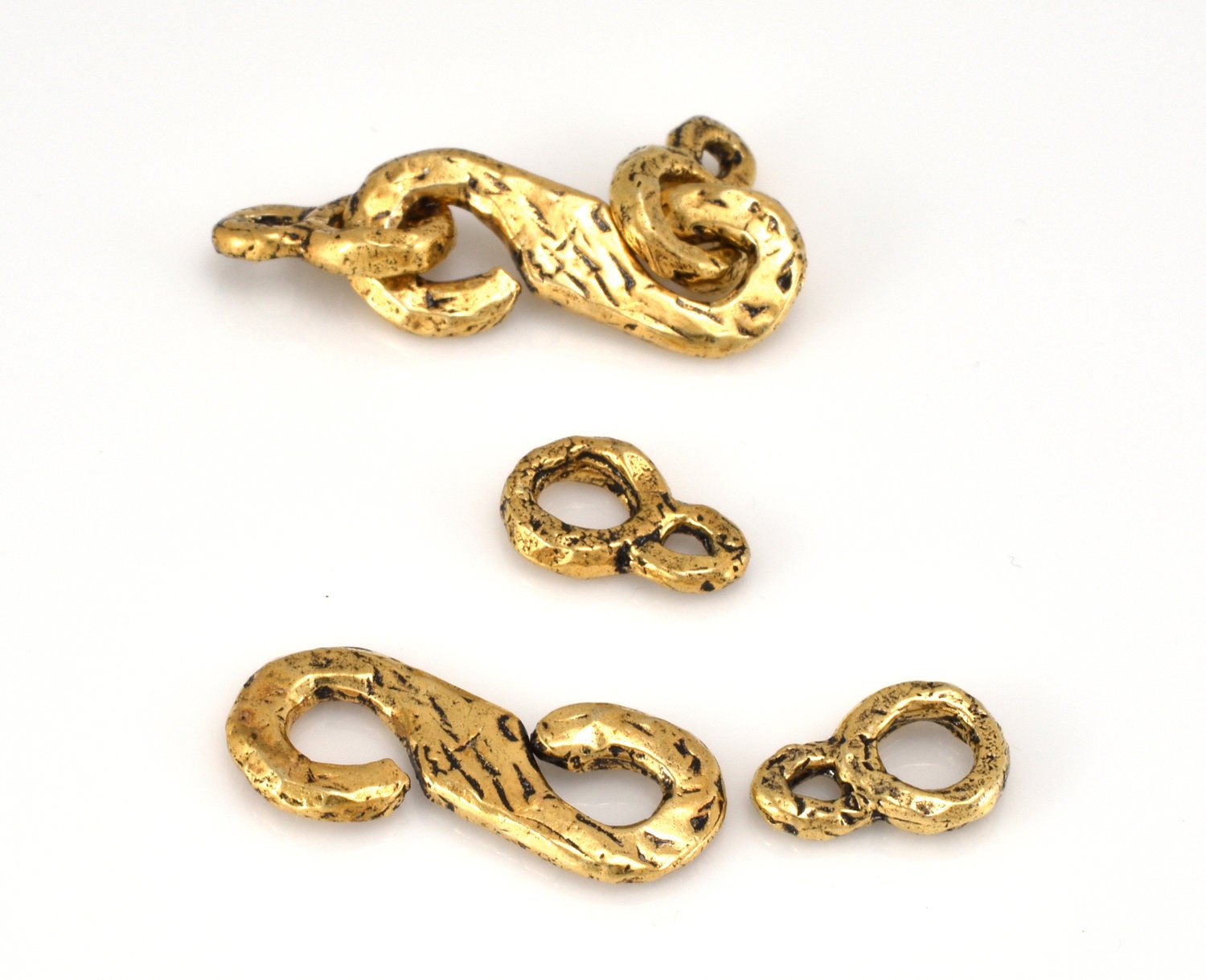 Gold S clasps for bracelets gold plated s clasps for jewelry Etsy