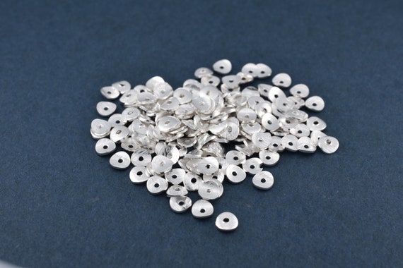 4mm 160pcs Silver Wavy Disc Spacers for Jewelry Making Brushed Wavy Potato Chips Metal Disk Beads Heishi Spacers Bulk Jewelry Findings Etsy
