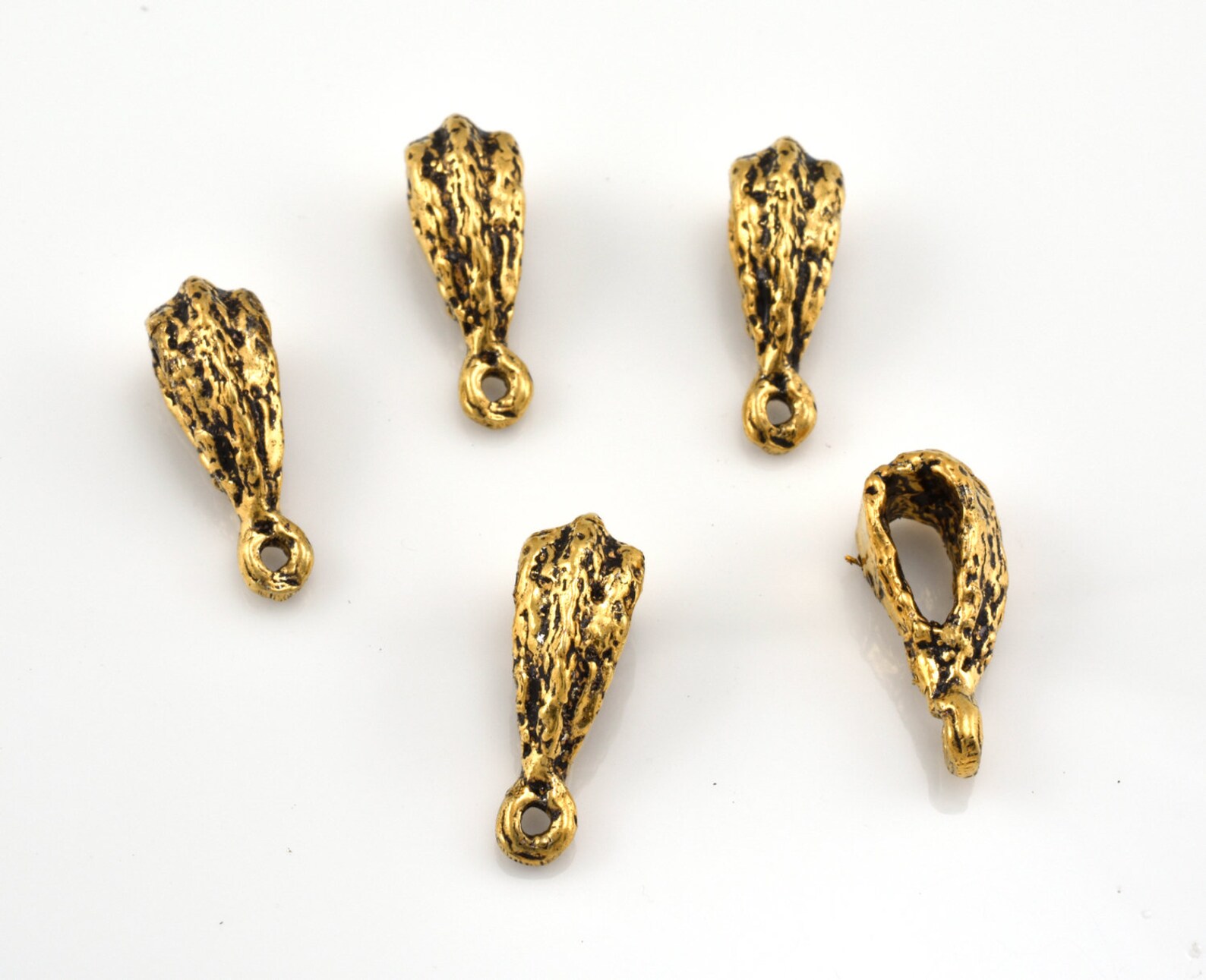 4pcs Gold Plated Necklace Bails Pendant Bail Artisan Findings Etsy