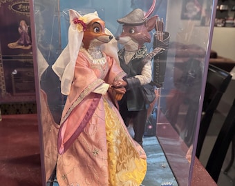 Disney LE 6000 Robin Hood and Maid Marian Doll Set Fairytale Designer Collection NEW