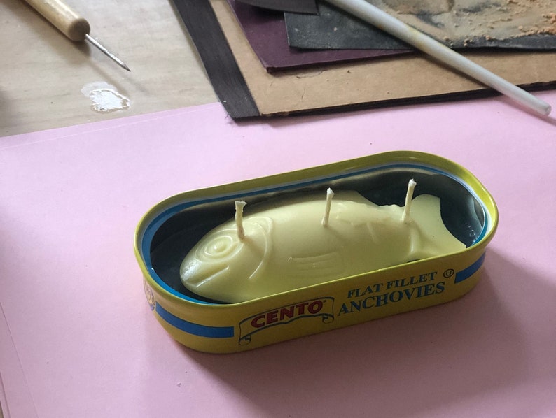 Tinned Fish Candle Etsy
