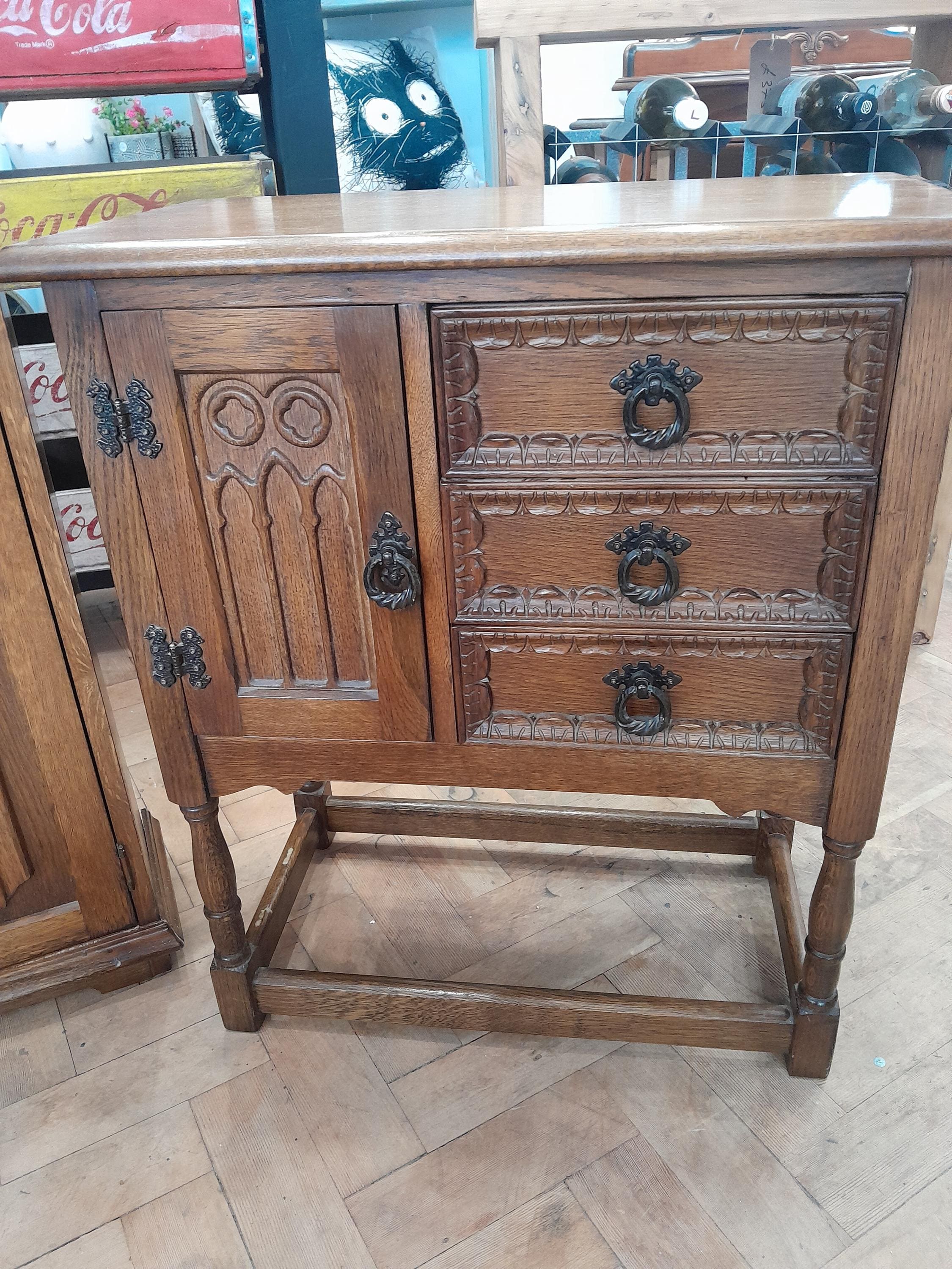 IZ48105F☆英国 Jaycee Furniture コーナー カクテル キャビネット 