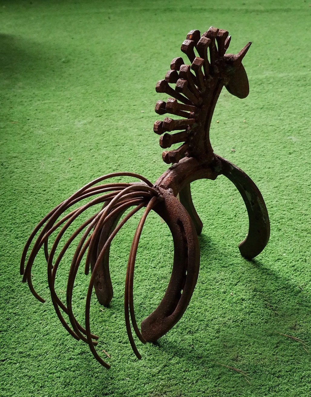 10pcs Novel Horseshoe Decor Horseshoe Shaped Pendant Horseshoe Sculpture  Ornament 