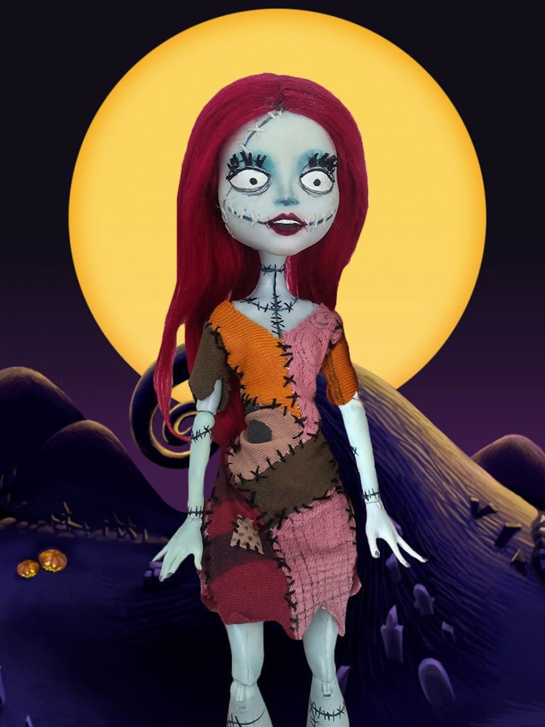 Sally | Custom Art Doll - Halloween Christmas Gift - Etsy