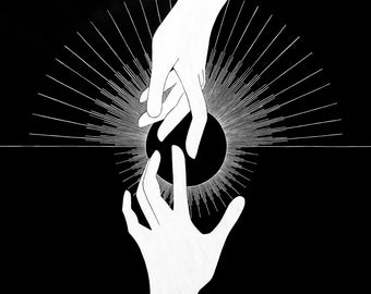 Into the Light - Art Print - Metis - Metis Art - Indigenous - Indigenous Art - Black and White Art - Made by Tayler Schenkeveld Art
