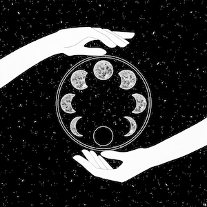 Grandmother Moon - Art Print - Metis - Metis Art - Indigenous - Indigenous Art - Black and white art - Made by Tayler Schenkeveld Art