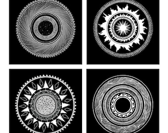 Elements Series (4 PRINTS BUNDLE) - Art Print - Metis - Metis Art - Indigenous - Indigenous Art - Made by Tayler Schenkeveld Art