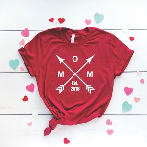 Mom Est. Date( you add your date) digital design | Digital File | PNG| SVG | DXF | Valentines day | Hearts | Arrows