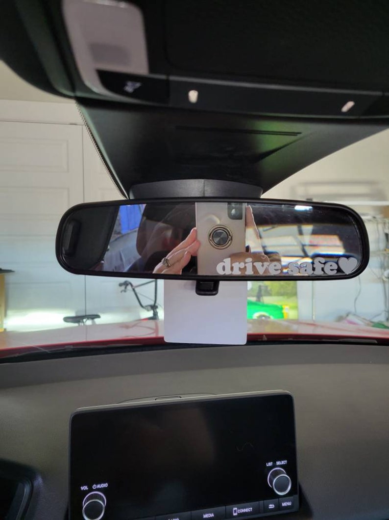 Drive Safe Car Mirror Decal Rear View Mirror Cling - Etsy