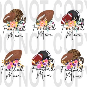 Football Mom floral designs | 6 designs | cheetah print | flowers | sports