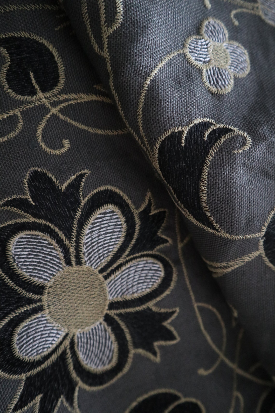 Zoffany Arden Mille Fleurs Luxurious Embroidered Fabric Priced Etsy