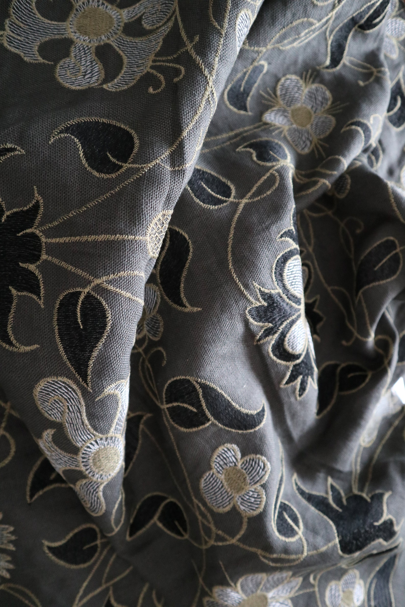 Zoffany Arden Mille Fleurs Luxurious embroidered fabric priced Etsy