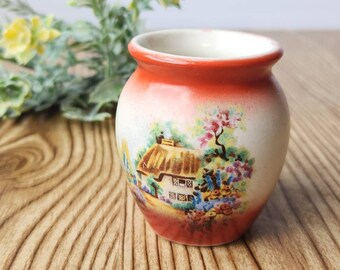 English Pottery Cottage Design Mini Vase Cottage Core Decor