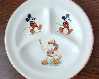 Walt Disney Salem China Patriot Line Child's Plate