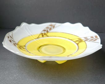 Art Deco Antique Large Glass Console Bowl