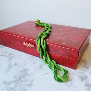 MCM Vintage Schmuckbox Rot Gold Asiatisches Design