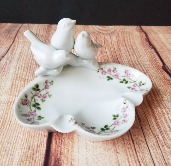 Gerold Porzellan Bavaria 5754, From West Germany 3 Birds Ashtray