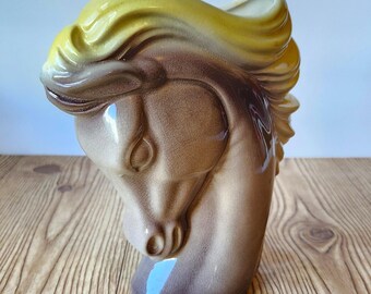 ヴィンテージ ロイヤルコプリー 馬頭花瓶、ミッドセンチュリー