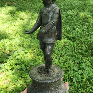 Antike Guss Bronze Statuen Rustikal & Oxidiert